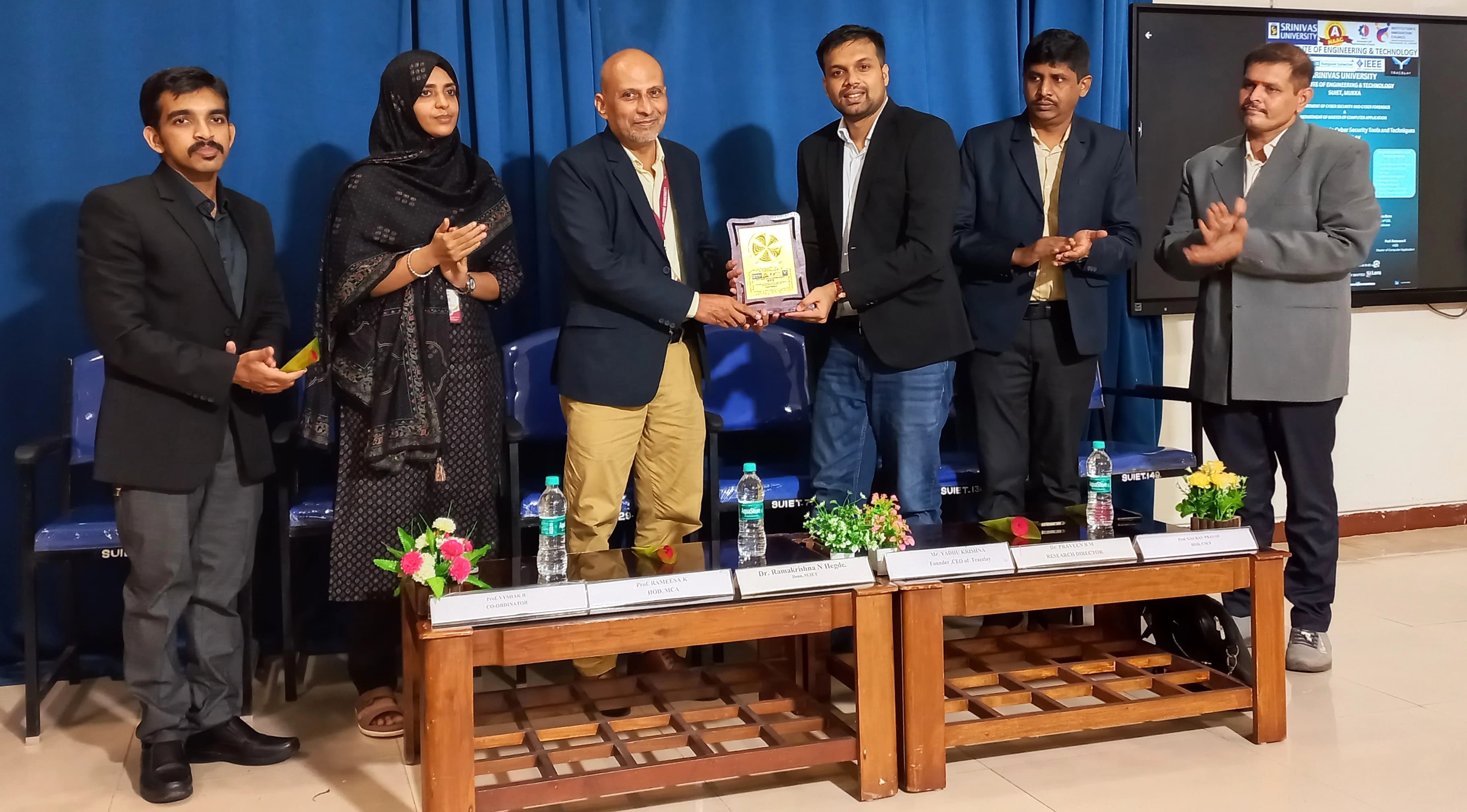 ಮುಕ್ಕ ಶ್ರೀನಿವಾಸ್ ಯೂನಿವರ್ಸಿಟಿ ಇನ್ಸ್ಟಿಟ್ಯೂಟ್ ಆಫ್ ಇಂಜಿನಿಯರಿಂಗ್ ಆಂಡ್ ಟೆಕ್ನಾಲಜಿಯಲ್ಲಿ ಸೈಬರ್ ಸೆಕ್ಯುರಿಟಿ ಪರಿಕರಗಳು ಮತ್ತು ತಂತ್ರಗಳು ಕಾರ್ಯಾಗಾರ