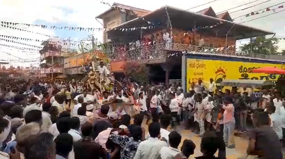 ಮೈಸೂರು: ಮೂಗೂರು ಜಾತ್ರಾ ಮಹೋತ್ಸವ ಹಿನ್ನೆಲೆ ಬಂಡಿ ಓಟ