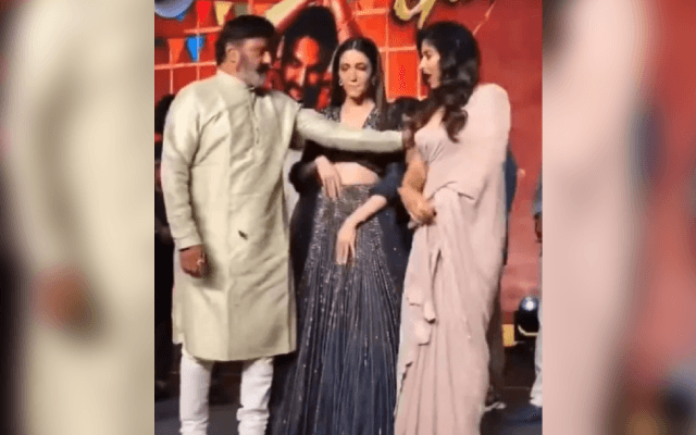 ಎಣ್ಣೆ ಏಟಲ್ಲಿ ವೇದಿಕೆ ಮೇಲೇ ನಟಿಯನ್ನು ತಳ್ಳಿದ ಬಾಲಯ್ಯ; ವಿಡಿಯೋ ವೈರಲ್
