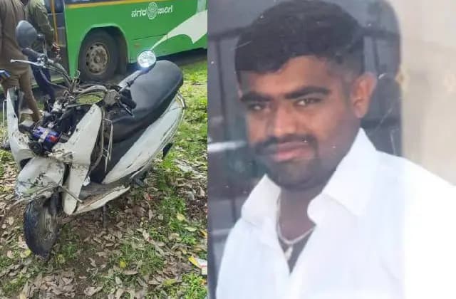 ಕೆ‌ಎಸ್‌ಆರ್‌ಟಿಸಿ ಬಸ್‌ ಬೈಕ್ ಗೆ ಡಿಕ್ಕಿ: ಸವಾರ ಸ್ಥಳದಲ್ಲೇ ಮೃತ್ಯು