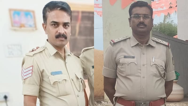 ಶಿಕ್ಷಕನಿಗೆ ಚಪ್ಪಲಿ ಹಾರ ಹಾಕಿ ಮೆರವಣಿಗೆ – ಇಬ್ಬರು ಪೊಲೀಸ್ ಸಿಬ್ಬಂದಿ ಅಮಾನತು!