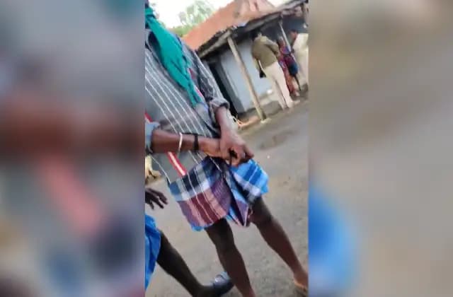 ಮಾಹಿತಿ ಪಡೆಯಲು ಬಂದ ಪೊಲೀಸಪ್ಪನ ಮುಂದೆ ಸೀರೆ ಬಿಚ್ಚಿ ಅನುಚಿತ ವರ್ತನೆ, ವಿಡಿಯೋ ವೈರಲ್!