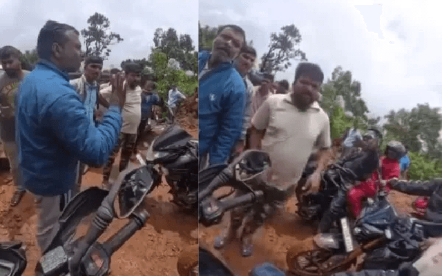 ಬೈಕ್ ಸವಾರರ ಪಟ್ಲಬೆಟ್ಟದಲ್ಲಿ ಸ್ಥಳೀಯರಿಂದ ಹಲ್ಲೆ; ವಿಡಿಯೋ ವೈರಲ್