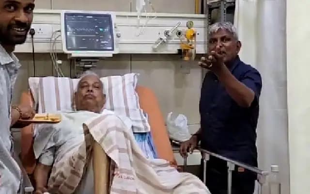 ‘ಮಾಜಿ ಸ್ಪೀಕರ್ ಕಾಗೋಡು ತಿಮ್ಮಪ್ಪ’ ಆರೋಗ್ಯದಲ್ಲಿ ಏರುಪೇರು: ಅಸ್ಪತೆಗೆ ದಾಖಲು