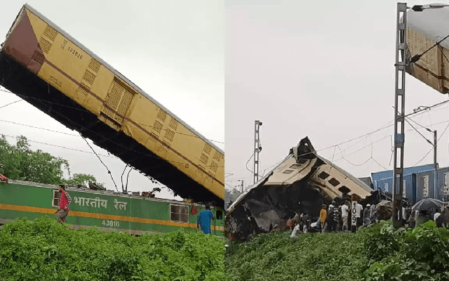 ಕಾಂಚನಜುಂಗಾ ಎಕ್ಸ್​ಪ್ರೆಸ್​ಗೆ ಗೂಡ್ಸ್​ ರೈಲು ಡಿಕ್ಕಿ; ಐವರು ಸಾವು