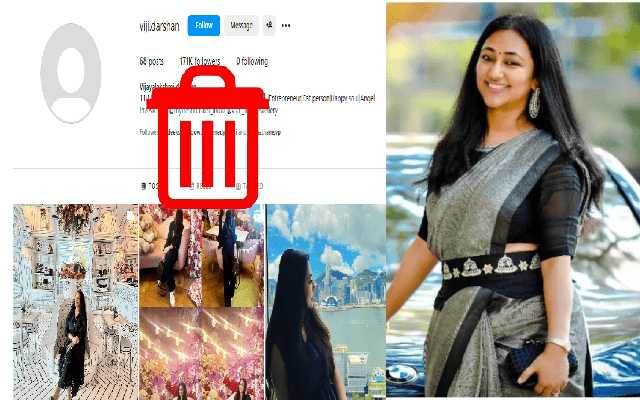 ಇನ್​ಸ್ಟಾಗ್ರಾಮ್ ಖಾತೆಯನ್ನೇ ಡಿಲೀಟ್ ಮಾಡಿದ ವಿಜಯಲಕ್ಷ್ಮಿ
