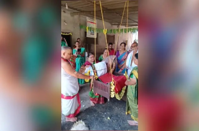 ಕಾರ್ಕಳದ ಅನಂತಕೃಷ್ಣ ಗೋಶಾಲೆಯಲ್ಲಿ ಆಕಳಿನ ಕರುವಿಗೆ ಧೋಳಾರೋಹಣ ಸೇವೆ - News Karnataka