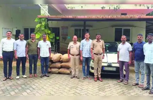 5.6 ಲಕ್ಷ ಮೌಲ್ಯದ ಅಡಿಕೆ ಕಳ್ಳತನ ಪ್ರಕರಣ; ನಾಲ್ವರ ಬಂಧನ - News Karnataka