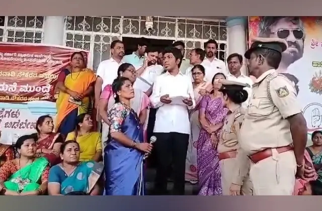 ಸಂಸದ ಸಾಗರ್ ಖಂಡ್ರೆ ಮನೆ ಮುಂದೆ ಅಂಗನವಾಡಿ ಸಿಬ್ಬಂದಿಗಳಿಂದ ಪ್ರತಿಭಟನೆ - News Karnataka