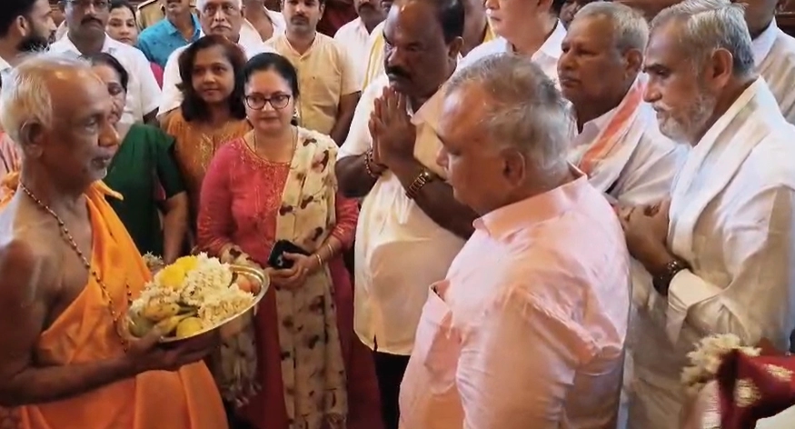 ಕಾಪು ಶ್ರೀ ಹೊಸ ಮಾರಿಗುಡಿ ದೇವಸ್ಥಾನಕ್ಕೆ ಸಚಿವ ರಾಮಲಿಂಗ ರೆಡ್ಡಿ ಭೇಟಿ - News Karnataka