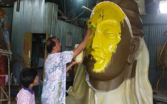 ಅತ್ಯಾದ್ಬುತ ಕಲಾವಿದನ ಕುಂಚದಲ್ಲಿ ಮೂಡಿ ಬಂದ ಆದಿಯೋಗಿಯ ಸ್ತಬ್ಧಚಿತ್ರ - News Karnataka