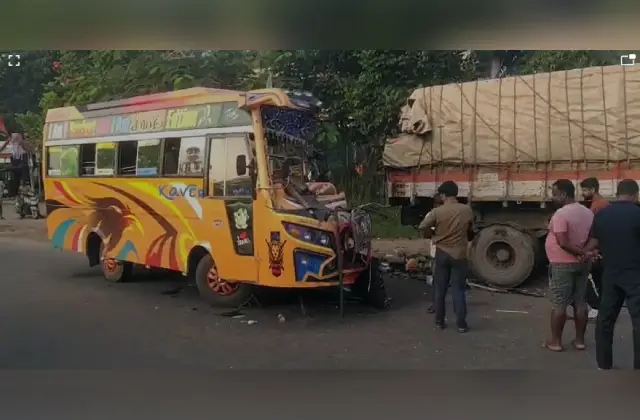 ಉಡುಪಿ: ನಿಂತಿದ್ದ ಲಾರಿಗೆ ಟೂರಿಸ್ಟ್ ವಾಹನ ಡಿಕ್ಕಿ; ಹಲವು ಮಂದಿಗೆ ಗಾಯ - News Karnataka