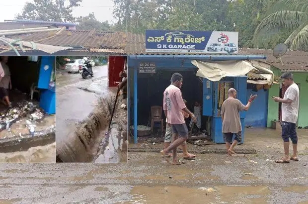 ದಾಂಡೇಲಿಯಲ್ಲಿ ವ್ಯಾಪಕ ಮಳೆ : ಅಂಗಡಿ, ಮನೆಗಳಿಗೆ ನುಗ್ಗಿದ ಕೊಳಚೆ ನೀರು - News Karnataka