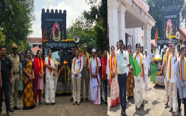 ಕಿತ್ತೂರು ವಿಜಯೋತ್ಸವ – ವಿಜಯ ಜ್ಯೋತಿಯಾತ್ರೆಗೆ ಜಿಲ್ಲಾಧಿಕಾರಿಗಳಿಂದ ಮಾಲಾರ್ಪಣೆ - News Karnataka