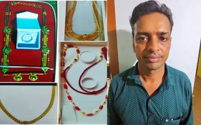 ದೇವಸ್ಥಾನದ ಚಿನ್ನಾಭರಣ ಕಳ್ಳತನ ಪ್ರಕರಣ; ದೇವಸ್ಥಾನದ ಅರ್ಚಕ ಬಂಧನ - News Karnataka