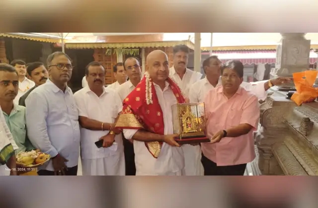 ಉಚ್ಚಿಲ ಶ್ರೀ ಮಹಾಲಕ್ಷ್ಮೀ ದೇವಸ್ಥಾನಕ್ಕೆ ಹೈಕೋರ್ಟ್ ಜಡ್ಜ್ ವಿಶ್ವಜಿತ್ ಶೆಟ್ಟಿ ಭೇಟಿ - News Karnataka