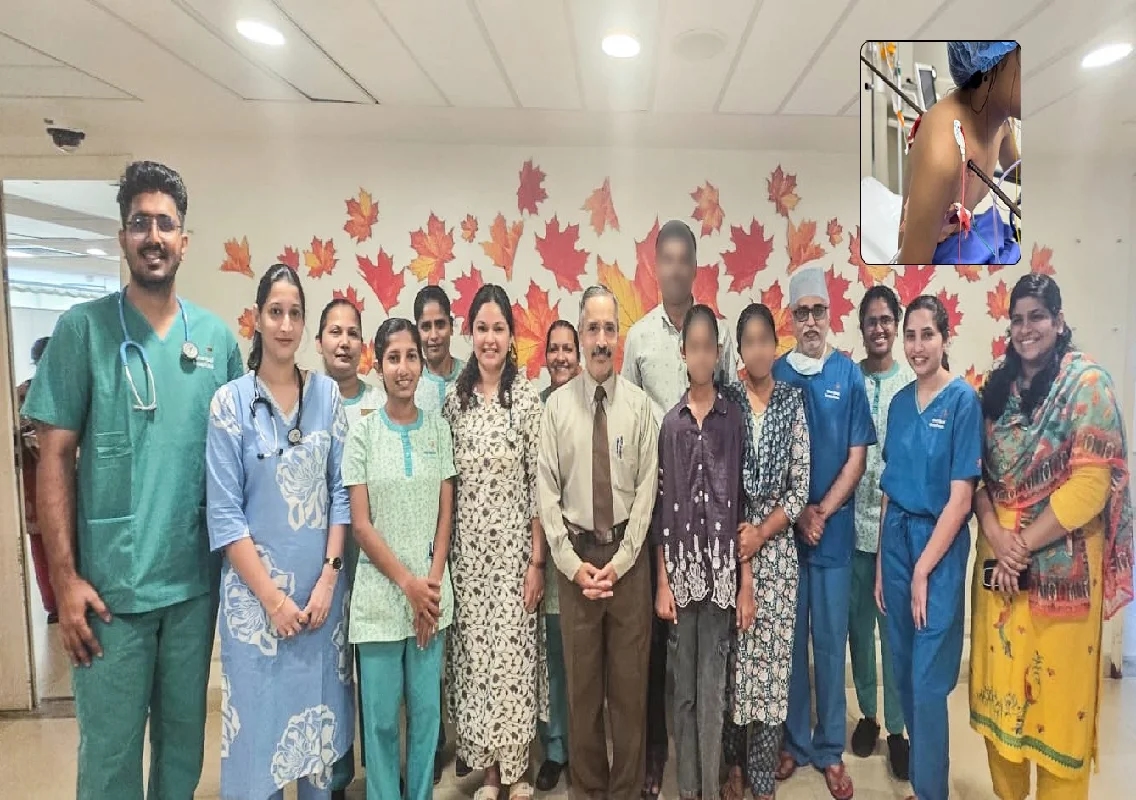 ಎದೆಯೊಳಗೆ ಹೊಕ್ಕ ಕಬ್ಬಿಣದ ರಾಡ್- 11 ವರ್ಷದ ಬಾಲಕಿಯ ಪ್ರಾಣ ರಕ್ಷಿಸಿದ ಕೆಎಂಸಿ ಆಸ್ಪತ್ರೆ ಮಂಗಳೂರು - News Karnataka