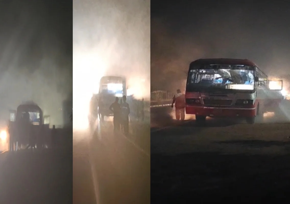 ಉಡುಪಿ: ಕೆಎಸ್ಆರ್ಟಿಸಿ ಬಸ್ನಲ್ಲಿ ಆಕಸ್ಮಿಕ ಬೆಂಕಿ- ಚಾಲಕನ ಸಮಯಪ್ರಜ್ಞೆಯಿಂದ ತಪ್ಪಿದ ಭಾರಿ ಅವಘಡ! - News Karnataka