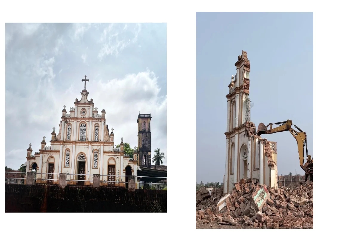 ಕಾಸರಗೋಡಿನ ಕಯ್ಯಾರುವಿನಲ್ಲಿರುವ ಹೆರಿಟೇಜ್ ಚರ್ಚ್ ಧ್ವಂಸ - News Karnataka
