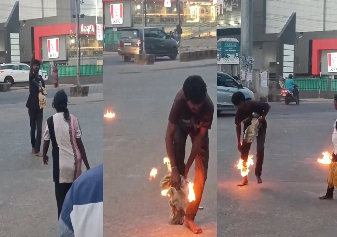 ಉಡುಪಿ: ಮೈಮೇಲೆ ಪೆಟ್ರೋಲ್ ಸುರಿದು ಬೆಂಕಿ ಹಚ್ಚಿಕೊಂಡು ಹುಚ್ಚಾಟ ಮೆರೆದ ಯುವಕ - News Karnataka