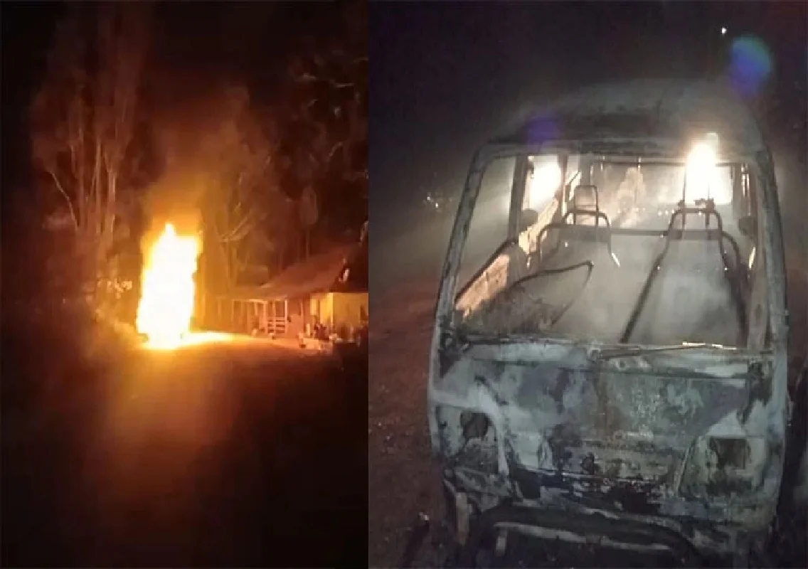 ಏಕಾಏಕಿ ಹೊತ್ತಿ ಉರಿದ ಓಮ್ನಿ: ಇಬ್ಬರು ಪಾರು - News Karnataka