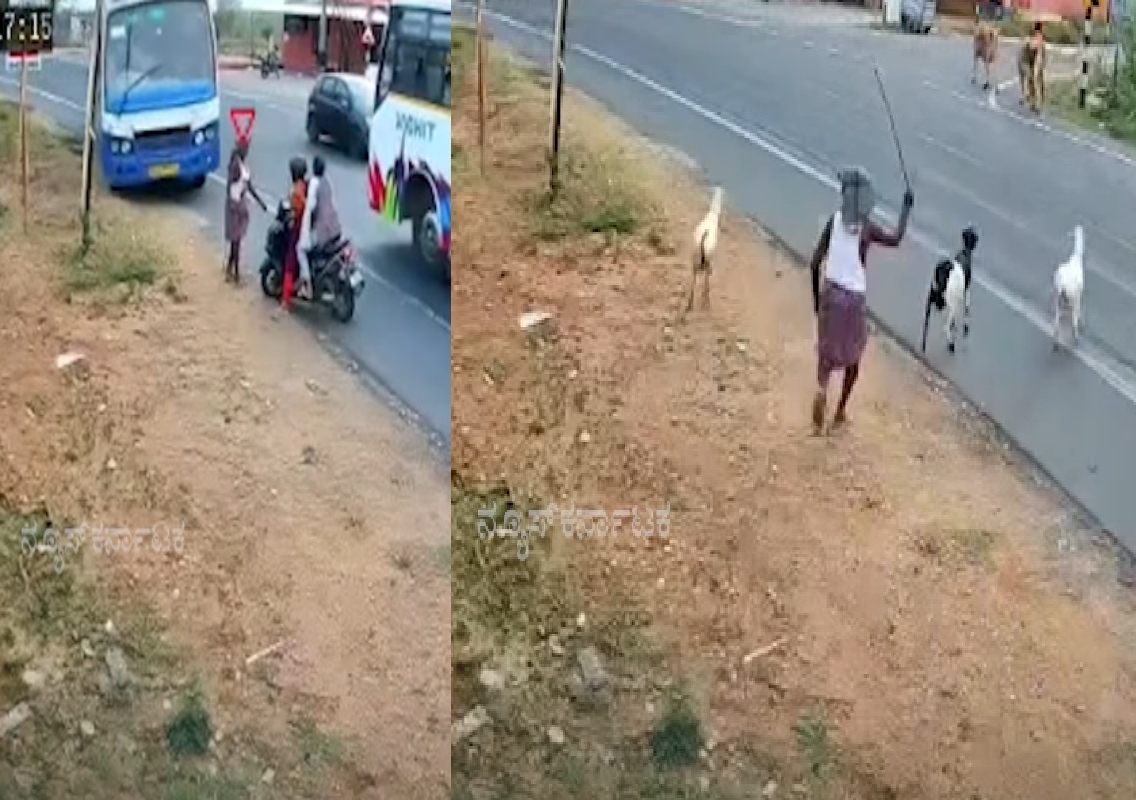 ಸತ್ಯಮಂಗಲಂ ಹೆದ್ದಾರಿಯಲ್ಲಿ ಭೀಕರ ಅಪಘಾತ: ಕುರಿಗಾಹಿ ಮೇಲೆ ಹರಿದ ಸರ್ಕಾರಿ ಬಸ್! - News Karnataka