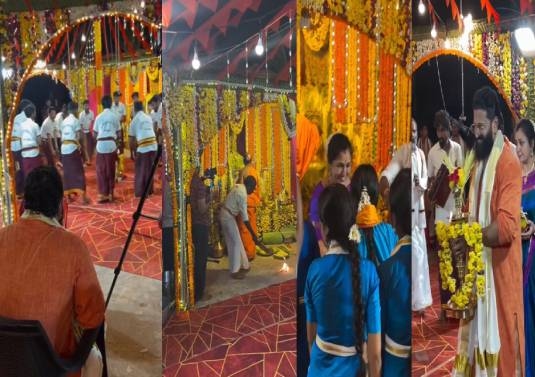 ಡಿವೈನ್ ಸ್ಟಾರ್ ರಿಷಬ್ ಶೆಟ್ಟಿ ಮನೆಯಲ್ಲಿ ಕುಣಿತ ಭಜನೆ, ಯಕ್ಷಗಾನ ಹರಕೆ ಪ್ರದರ್ಶನ - News Karnataka
