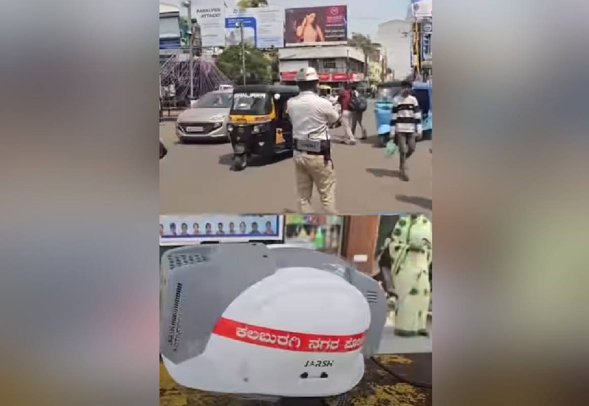 ಕಲಬುರಗಿಯಲ್ಲಿ ಟ್ರಾಫಿಕ್ ಪೊಲೀಸರಿಗೆ AC ಹೆಲ್ಮೆಟ್ - News Karnataka