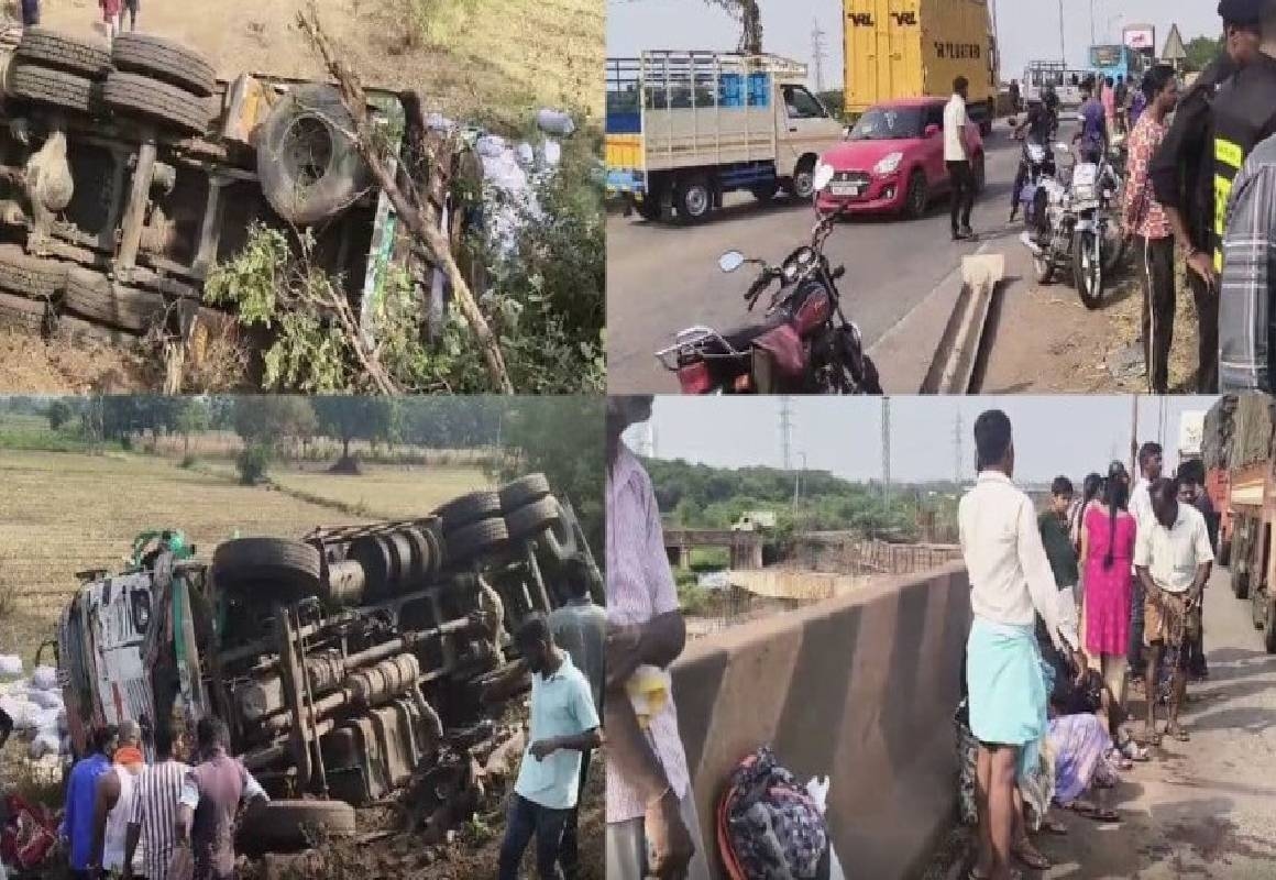 ಲಾರಿ ನಿಯಂತ್ರಣ ತಪ್ಪಿ ಸರಣಿ ಅಪಘಾತ – ನಾಲ್ವರು ಮೃತ್ಯು, ಹಲವರಿಗೆ ಗಾಯ! - News Karnataka