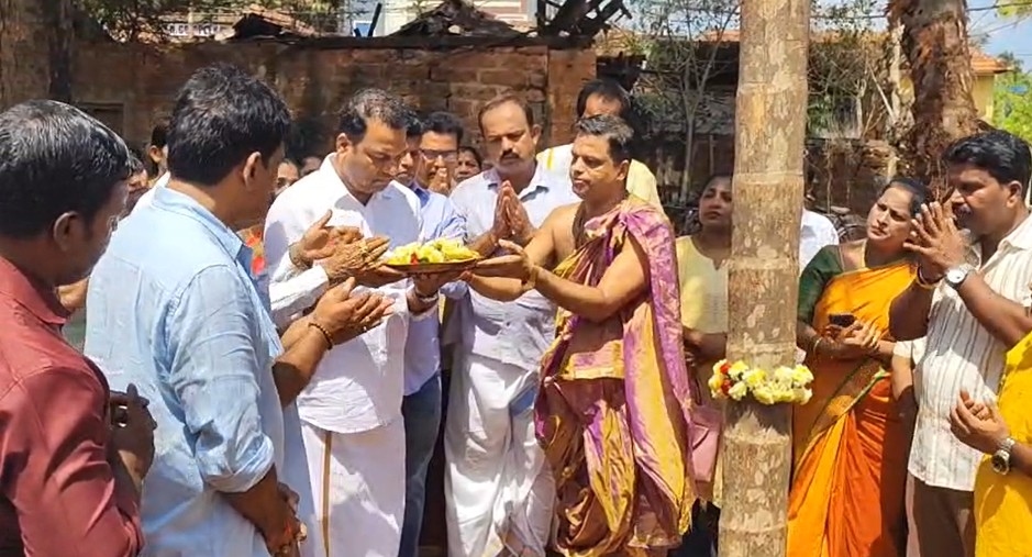 ಕೊಡವೂರು ಶಂಕರನಾರಾಯಣ ದೇವಸ್ಥಾನ: ಮಹಾರುದ್ರಯಾಗದ ಪೂರ್ವ ಬಾವಿಯಾಗಿ ಚಪ್ಪರ ಮುಹೂರ್ತ - News Karnataka