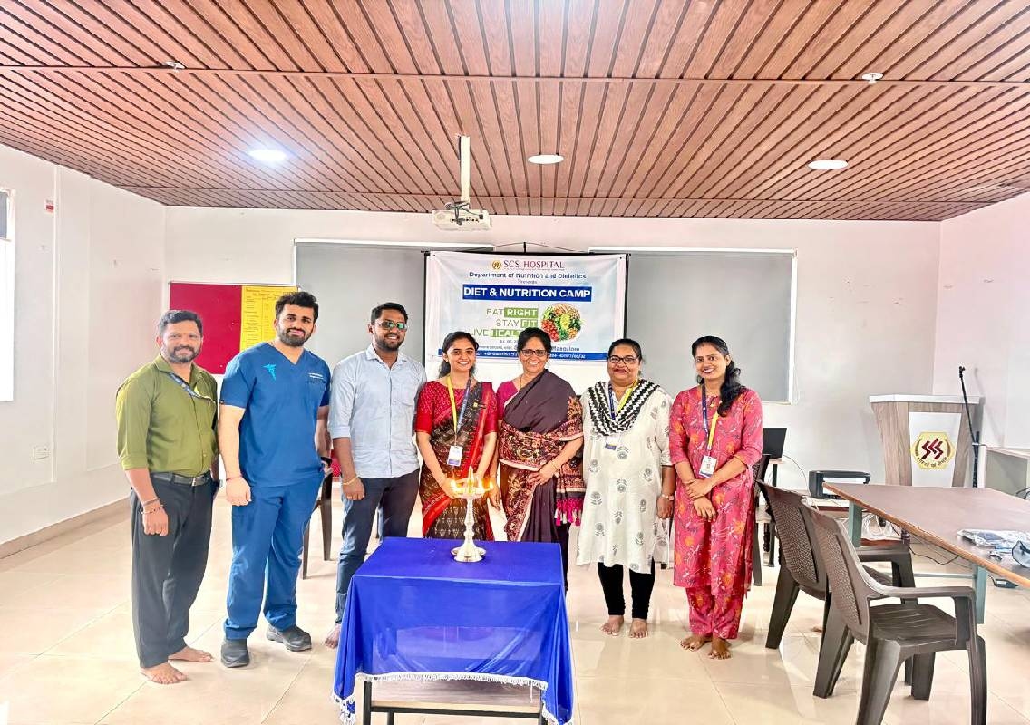 ಎಸ್.ಸಿ.ಎಸ್ ಆಸ್ಪತ್ರೆ, ಮಂಗಳೂರು ವತಿಯಿಂದ ಉಚಿತ ಆಹಾರ ಪದ್ಧತಿ ಮತ್ತು ಪೌಷ್ಟಿಕತೆ ಜಾಗೃತಿ ಶಿಬಿರ - News Karnataka