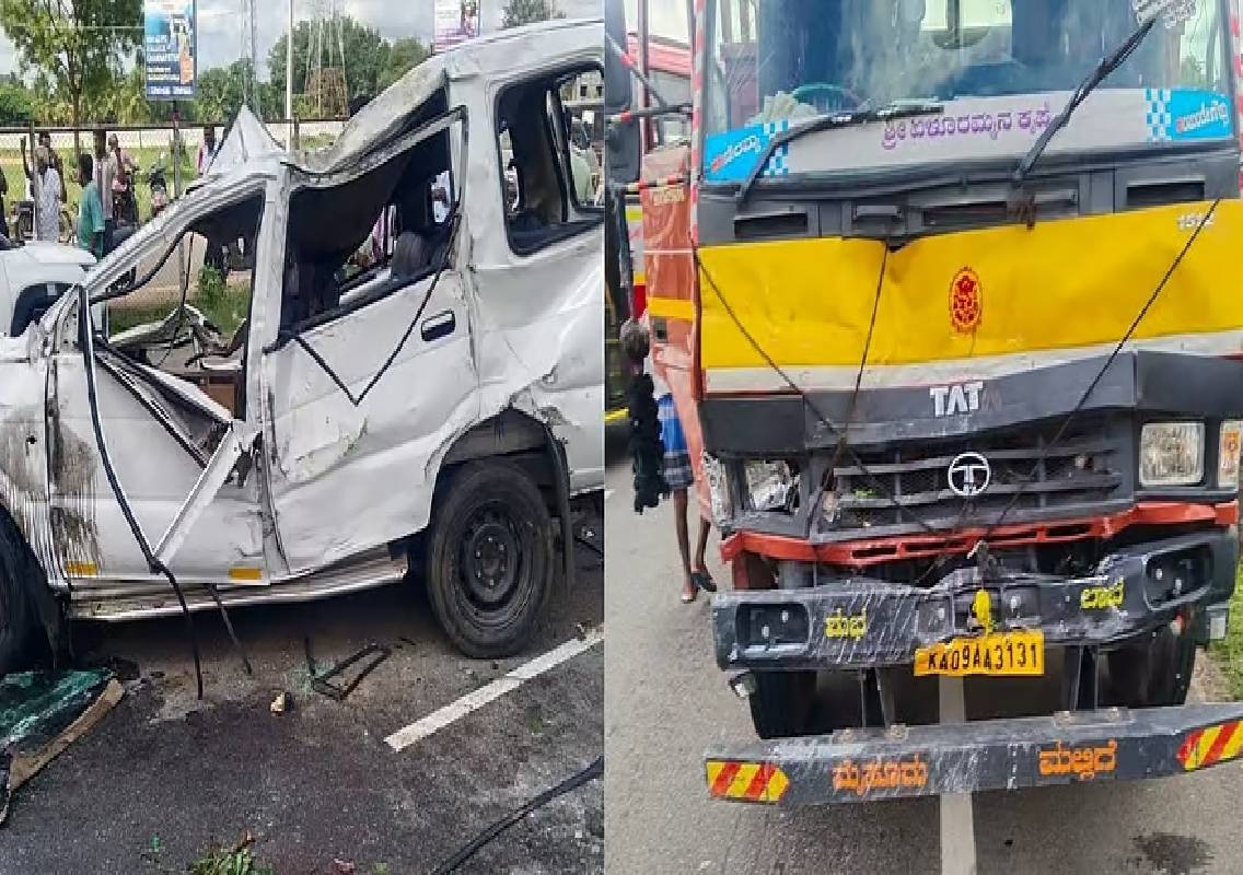 ಐವರು ಬಿಇಒಗಳಿದ್ದ ಕಾರು ಚಕ್ರ ಸ್ಫೋಟ, ಚಾಲಕ ಮೃತ್ಯು! - News Karnataka