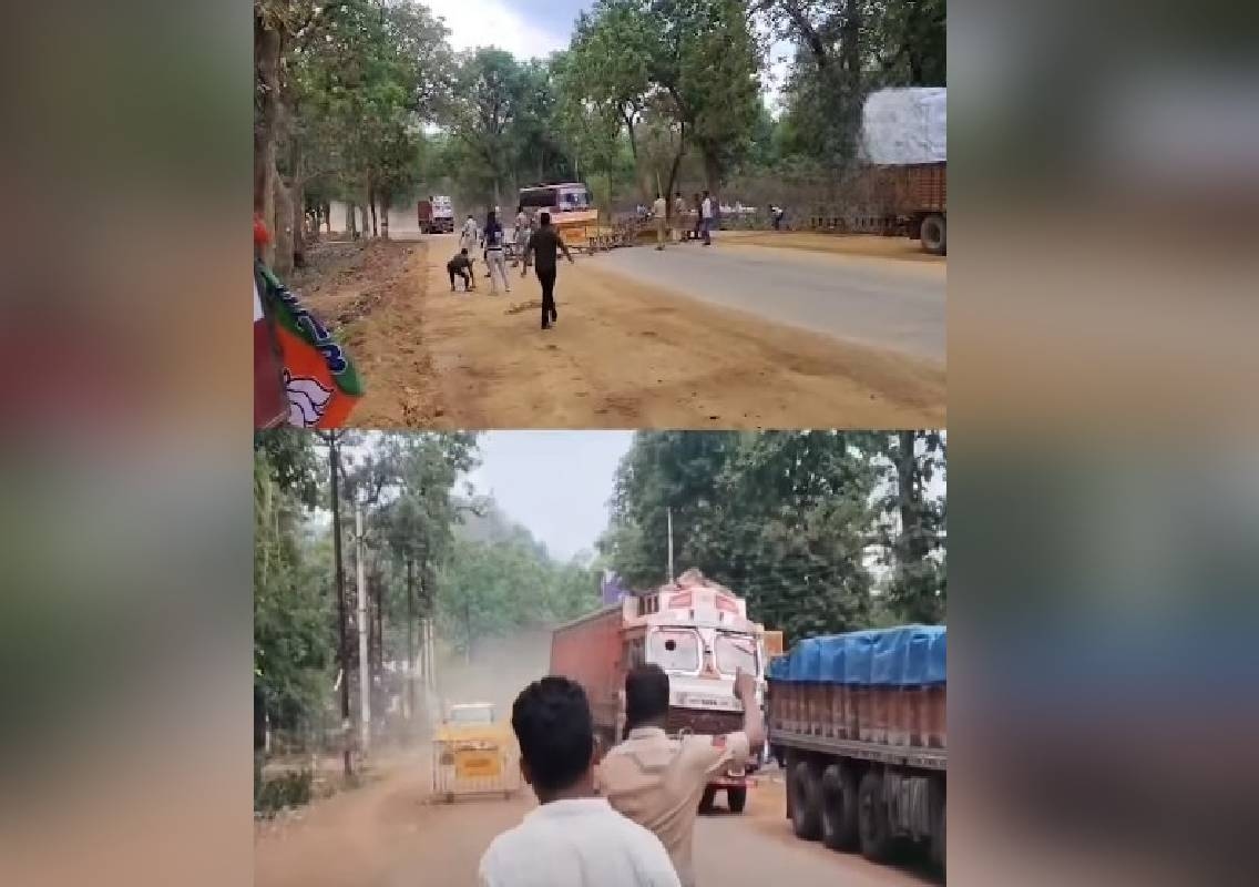 ಟ್ರಕ್ ಚಾಲಕನ ಅಟ್ಟಹಾಸ; ವಶಕ್ಕೆ ಪಡೆದ ಪೊಲೀಸರು! - News Karnataka