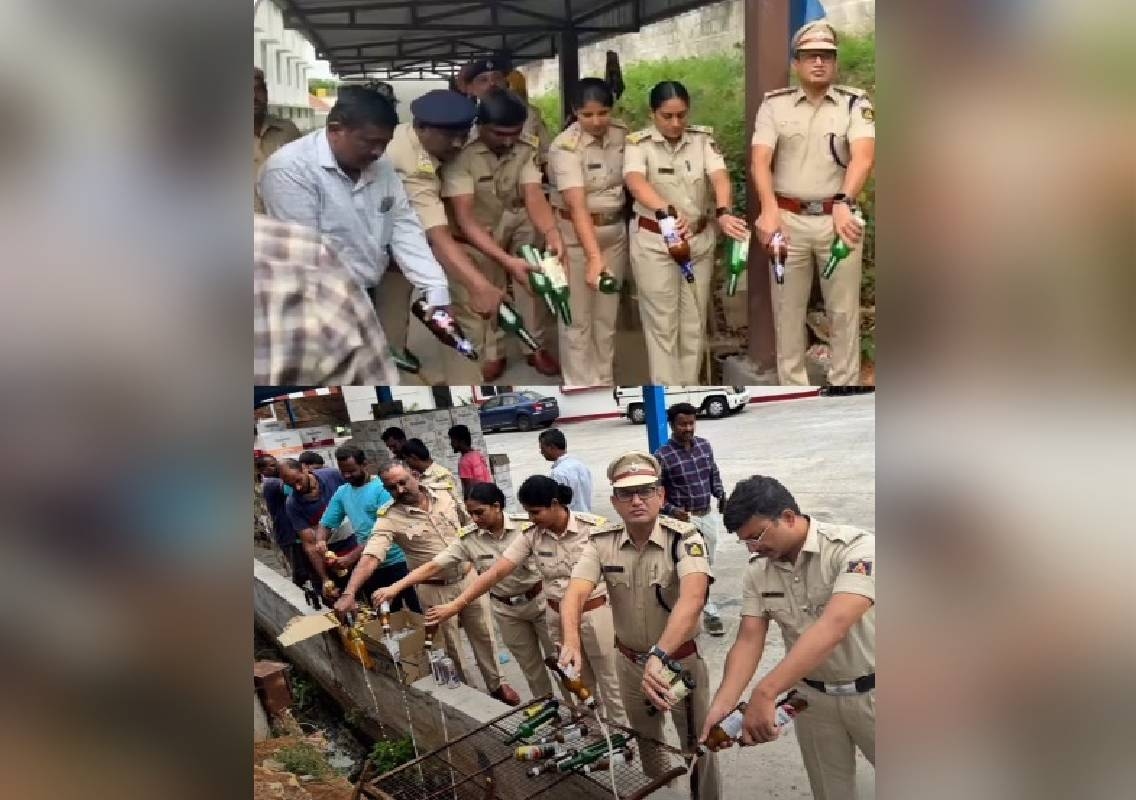 ಮೈಸೂರು: ಅವಧಿ ಮೀರಿದ 24 ಲಕ್ಷ ಮೌಲ್ಯದ ಮದ್ಯ ನಾಶ - News Karnataka