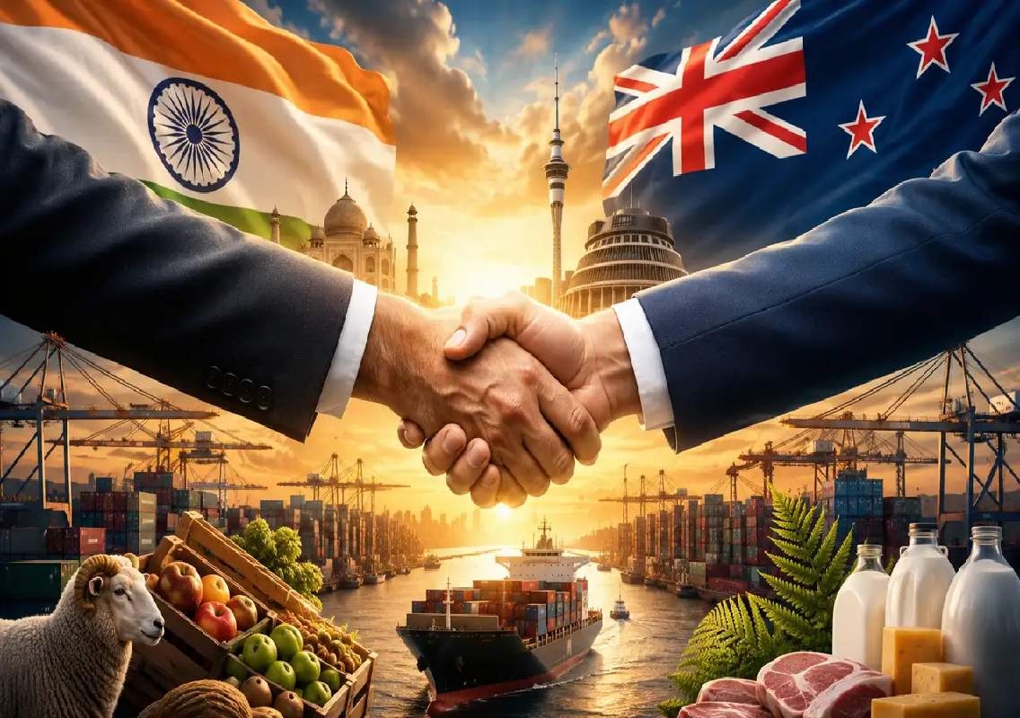 ಭಾರತ-ನ್ಯೂಜಿಲೆಂಡ್ ವ್ಯಾಪಾರ ಒಪ್ಪಂದ: ಮೊದಲ ದಿನದಿಂದಲೇ ನ್ಯೂಜಿಲೆಂಡ್ ರಫ್ತಿನ ಶೇ. 57 ರಷ್ಟು ಸುಂಕ ರಹಿತ: ಪ್ರಧಾನಿ ಕ್ರಿಸ್ಟೋಫರ್ ಲಕ್ಸನ್ - News Karnataka