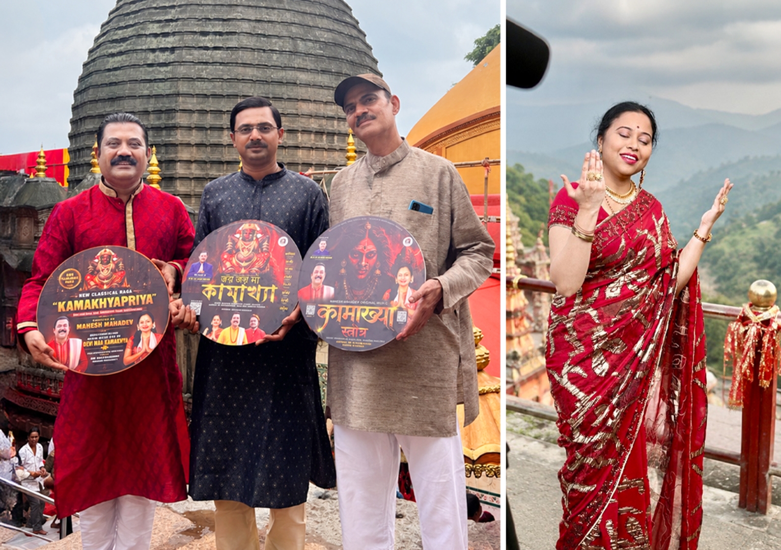 ಕಾಮಾಖ್ಯ ದೇವಿಗೆ ಮಹೇಶ್ ಮಹದೇವ್, ಪ್ರಿಯದರ್ಶಿನಿ ಯಿಂದ ಒಂಬತ್ತು ಭಾಷೆಗಳ ಗೀತ ನಮನ: ನೂತನ ‘ಕಾಮಾಖ್ಯಪ್ರಿಯ' ರಾಗ ಸಮರ್ಪಣೆ - News Karnataka