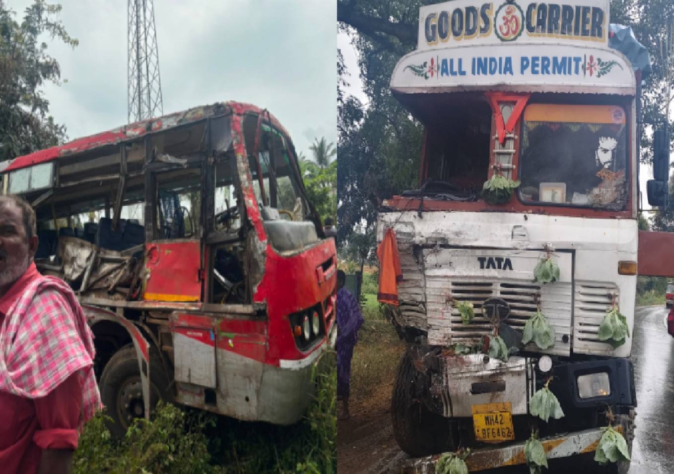 ಸಾರಿಗೆ ಬಸ್, ಲಾರಿ ಮುಖಾಮುಖಿ ಡಿಕ್ಕಿ – ಓರ್ವ ಸಾವು! - News Karnataka