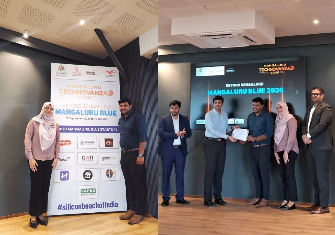 ಮಂಗಳೂರು ಬ್ಲೂ 2026ರ ಟಾಪ್ 10 ಸ್ಟಾರ್ಟ್ಅಪ್ಗಳಲ್ಲಿ ಯೆನೆಪೋಯ ವಿಶ್ವವಿದ್ಯಾಲಯದ ಅಧ್ಯಾಪಕರು ಸ್ಥಾಪಿಸಿದ ಫುವು ಇನೋವೇಷನ್ಸ್ಗೆ ಸ್ಥಾನ - News Karnataka