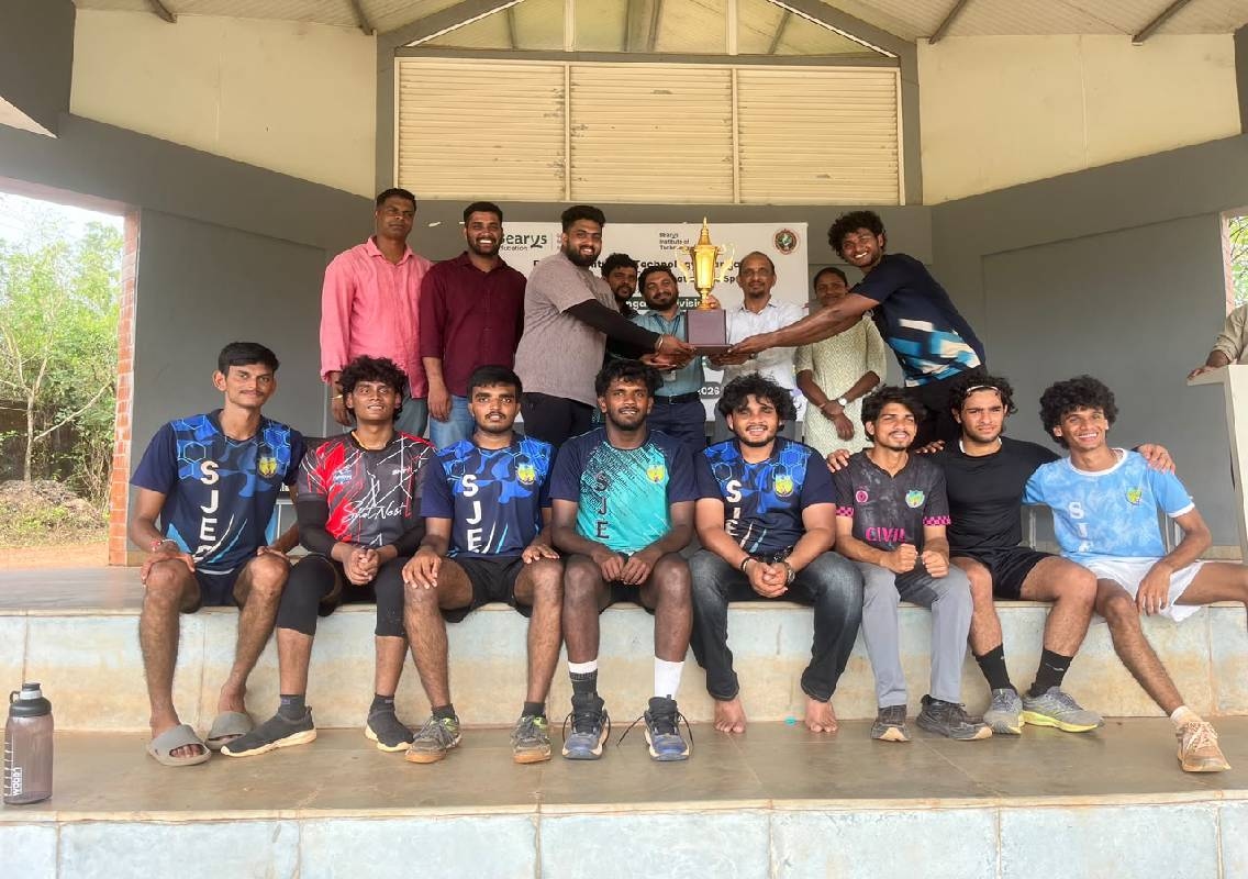 ವಿಟಿಯು ಮಂಗಳೂರು ವಿಭಾಗ ಮಟ್ಟದ ಹ್ಯಾಂಡ್ಬಾಲ್ ಪಂದ್ಯಾವಳಿಯಲ್ಲಿ ಎಸ್ಜೆಇಸಿ ಪುರುಷರ ತಂಡಕ್ಕೆ ಚಾಂಪಿಯನ್ ಪಟ್ಟ - News Karnataka