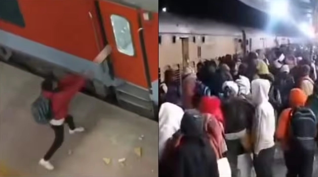 ಕುಂಭಮೇಳ ಯಾತ್ರಿಕರ ರೈಲಿನ ಮೇಲೆ ಕಲ್ಲು ತೂರಾಟ.! - News Karnataka