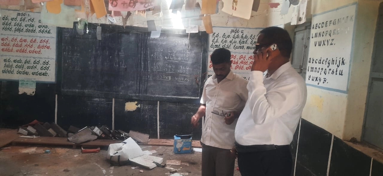 ಸರ್ಕಾರಿ ಶಾಲೆಗೆ ಕ್ಷೇತ್ರ ಶಿಕ್ಷಣಾಧಿಕಾರಿ ಭೇಟಿ, ಹೊಸ ಕಟ್ಟಡ ನಿರ್ಮಾಣಕ್ಕೆ ಕ್ರಮ: ನ್ಯೂಸ್ ಕರ್ನಾಟಕ ವರದಿಯ ಫಲಶೃತಿ - News Karnataka