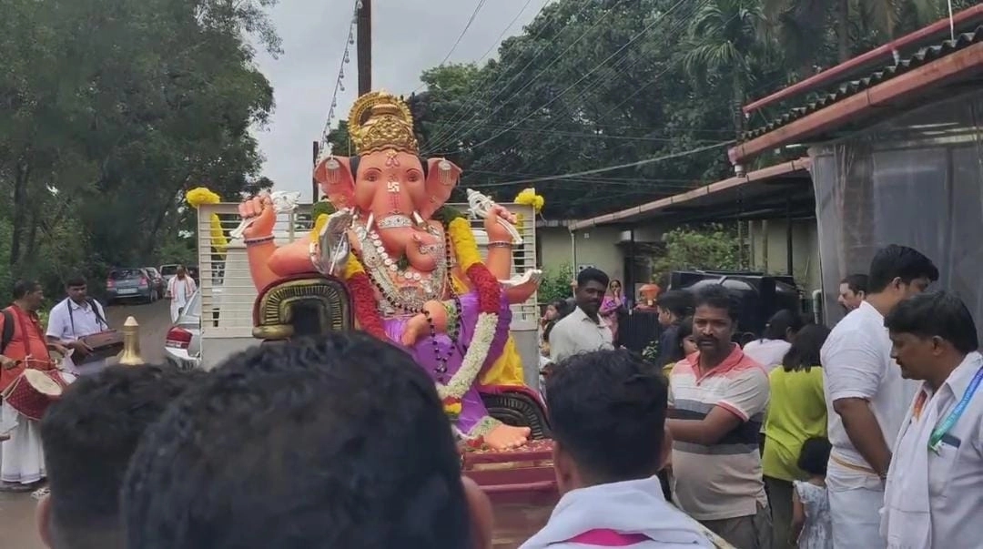 ಉಡುಪಿ: ಗಣೇಶ ವಿಸರ್ಜನೆ ಮೆರವಣಿಗೆಗೆ ಮಳೆರಾಯನ ಅಡ್ಡಿ - News Karnataka