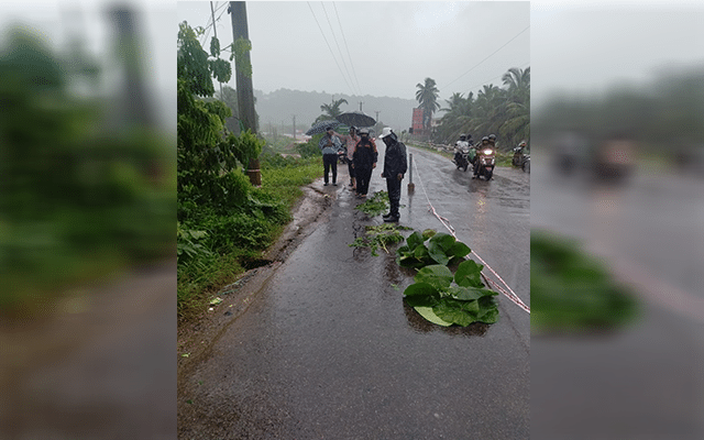 Collapse near Maravoor bridge connecting airport