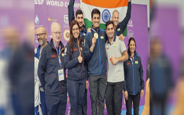 India's Rudraksh Patil becomes world champion in 10m air rifle