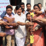 MLA Ramdas performs bhoomi pujan for road construction