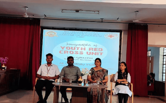 S. D. M. Inauguration of Youth Red Cross Unit at the College