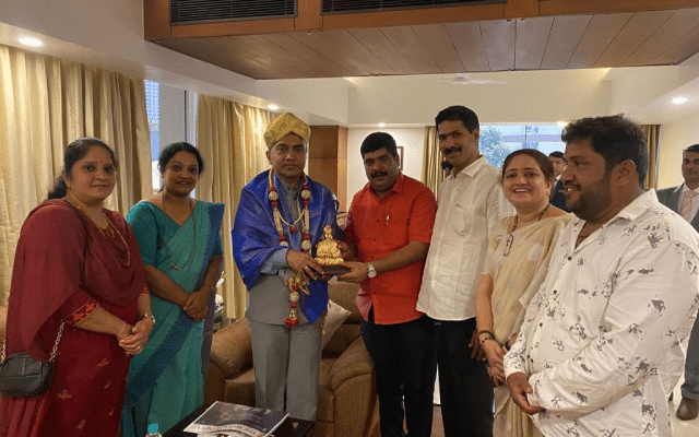 Goa CHIEF Minister Pramod Sawant arrives in Mangaluru