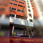 An elderly man trapped inside an apartment room in Kundapur was rescued.
