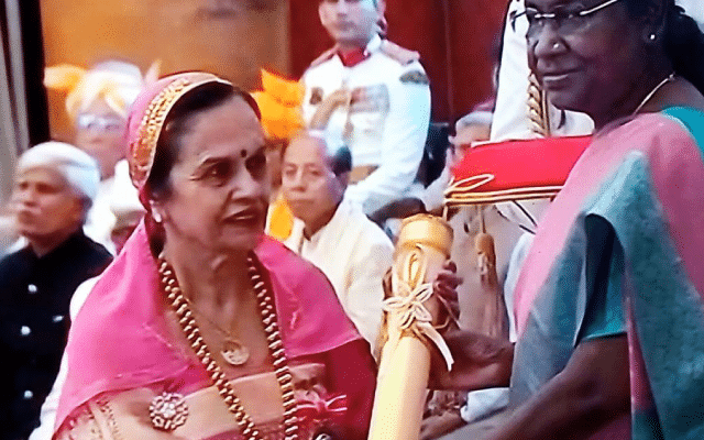 Aimudiyanda Rani Machaiah conferred with Padma Shri award