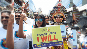 Launch of Voting Festival at Church Street, Bangalore